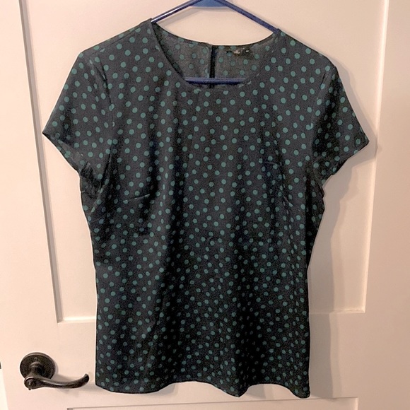 Ann Taylor polka dot top, US 10 - Picture 1 of 2